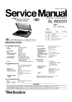 Technics - SLBD-22-D - Service manual 